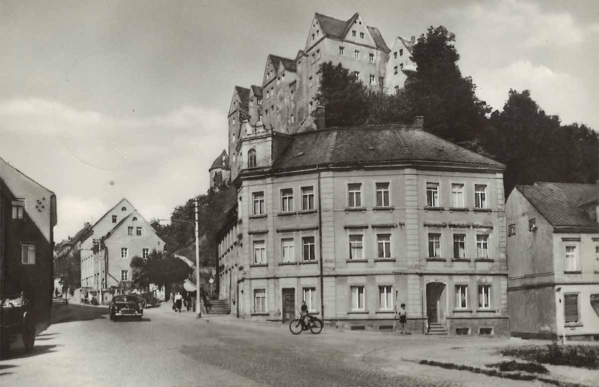 Talstraße, Nossen, Aufnahme von 1970