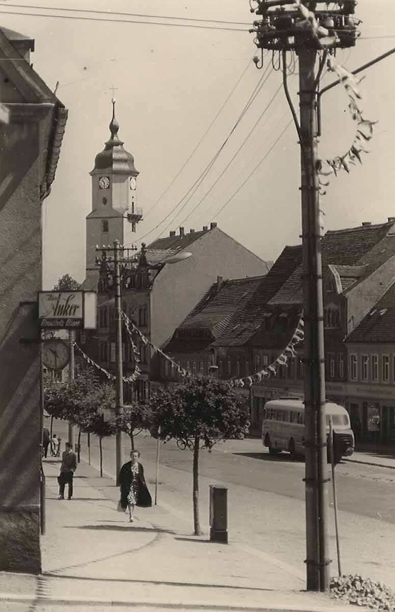 Markt in Nossen, Aufnahme von 1965