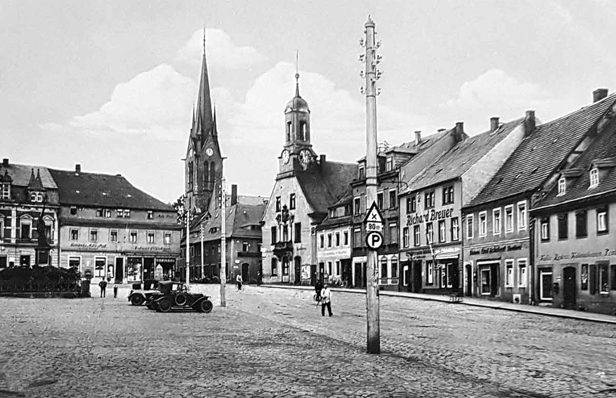 Alte Aufnahme von Wilsdruff um 1930